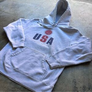 USA Gray Hoodie Sweater